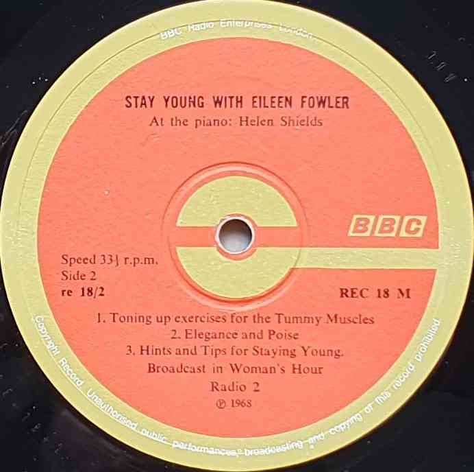REC 18 Stay young with Eileen Fowler
Eileen Fowler from the BBC records and Tapes library Label